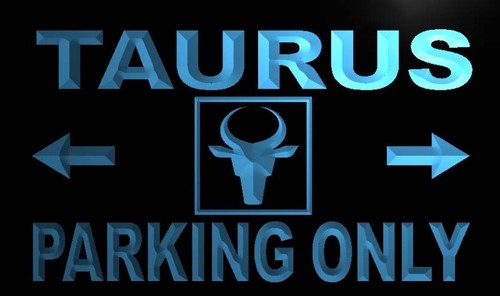 Taurus Parking Only Neon Light Sign